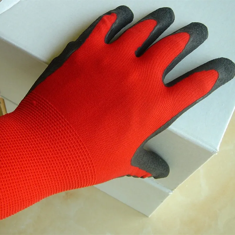 Sbamy 100 Red Nylon Black Rubber Glove Buy