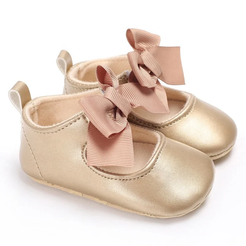 Shining Gold 9-12 Months Little Girl Ballet Shoes Infant Baby Ballerina ...