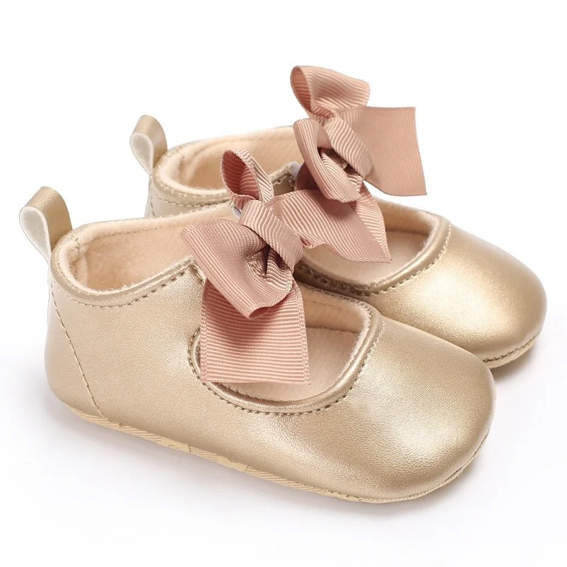 Shining Gold 912 Months Little Girl Ballet Shoes Infant Baby Ballerina
