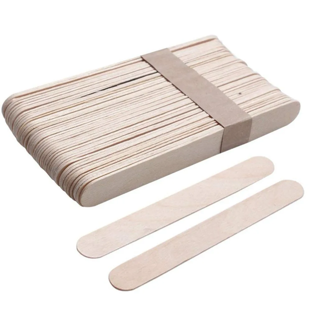 Disposable Wax Waxing Wooden Spatula Body Hair Removal Stick Applicator ...