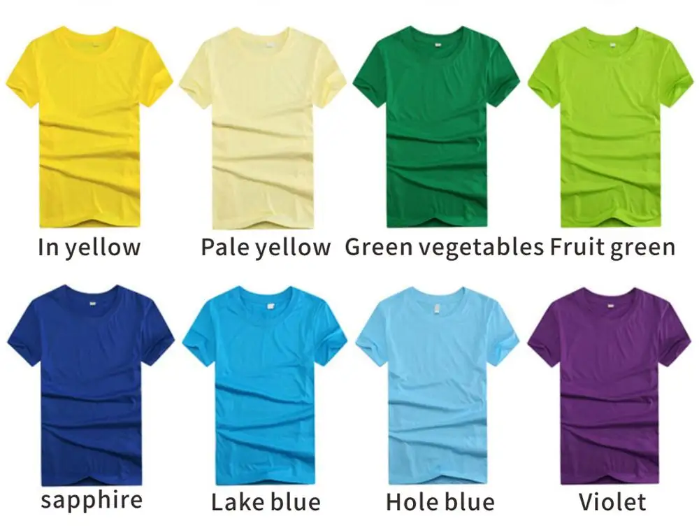 Wholesale high quality 160g polyester cotton Customized T-Shirts for men