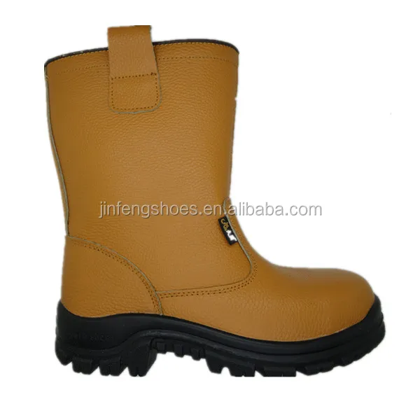 Yellow Safety Rubber Boots Nitrile Sole 