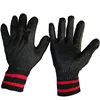 Construction building soft black slice rubber working safety gloves