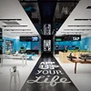 Self Adhesive Vinyl Plastic Floor Covering Floor Graphics Creative Sticker Prints