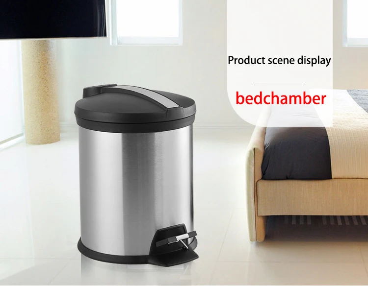Bedroom Bathroom Stainless Steel Pedal Waste Bin Buy Pedal Waste Bin