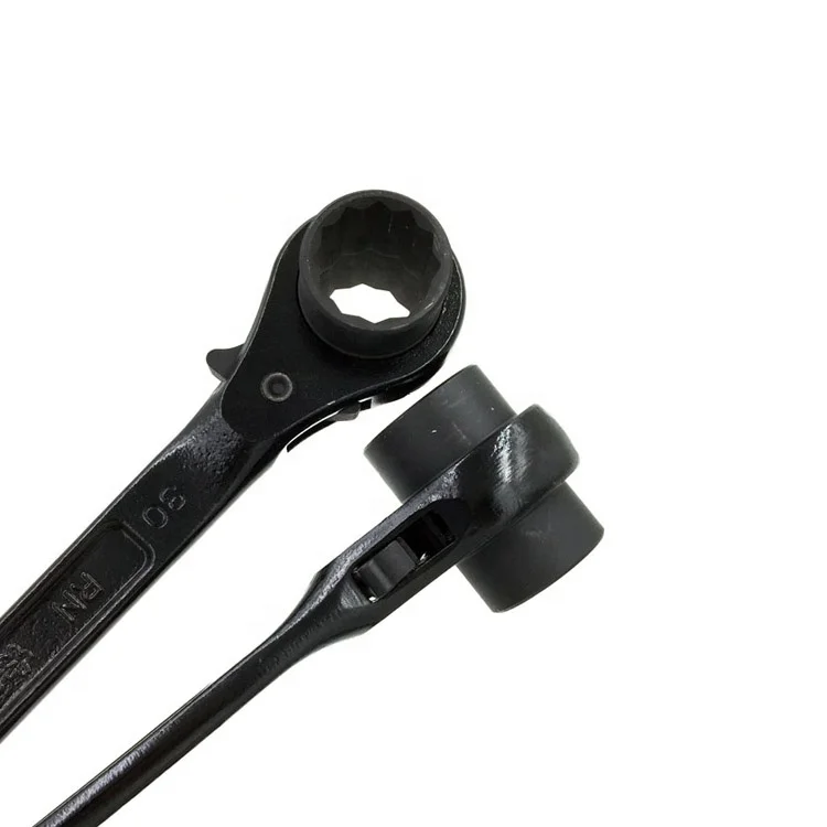 Scaffold Spanner// Ratchet Podger Spanner// Steel Erect Spanner 24mm x 30mm orange