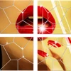 Hot And Beautiful Woman Mirror Wall Stickers Self Adhesive Lip Bathroom Wall Stickers