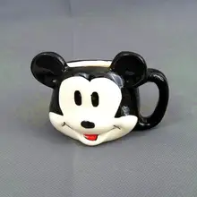 2016 new hot Mickey Mouse cartoon creative ceramic tea coffee cup ice cream cup mousse Lovely Home Supplies free shipping