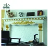 Hot Sale Plaster Fireproof Delicate Appearance Easy Installation Gypsum Fireplace