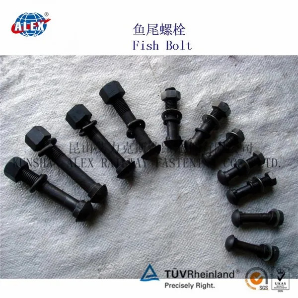 Oval Neck Track Bolts/ Fish Bolt for R54 Rail/ Oval Neck Rail Bolts