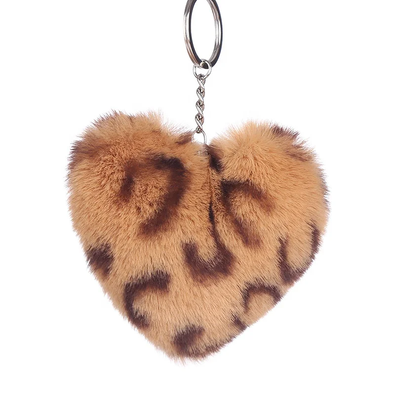 New-Lovely-Heart-Shape-Rabbit-Fur-Ball-Golden-Keychain-with-Leopard-Printing-Handbag-PomPom-Charm-Key (2).jpg