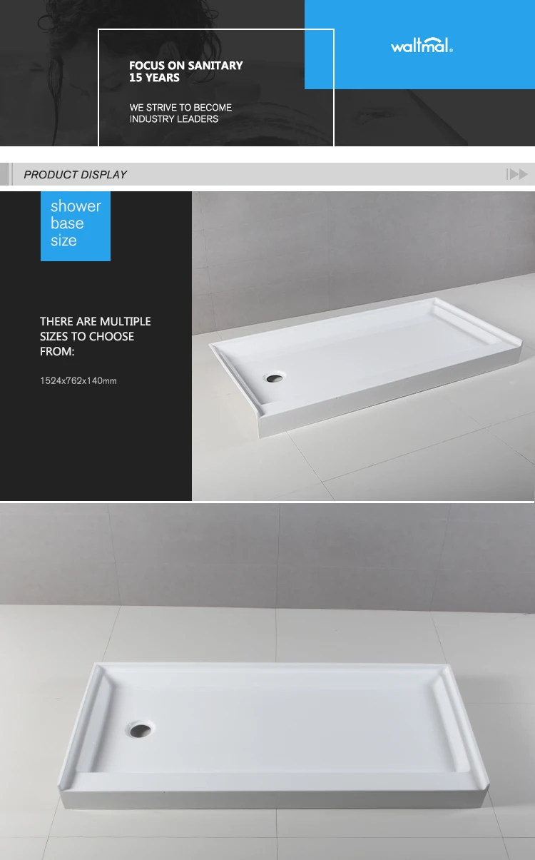 Cupc Approved Marble 6030 Inch Acrylic Rectangle Shower Pan Base Buy