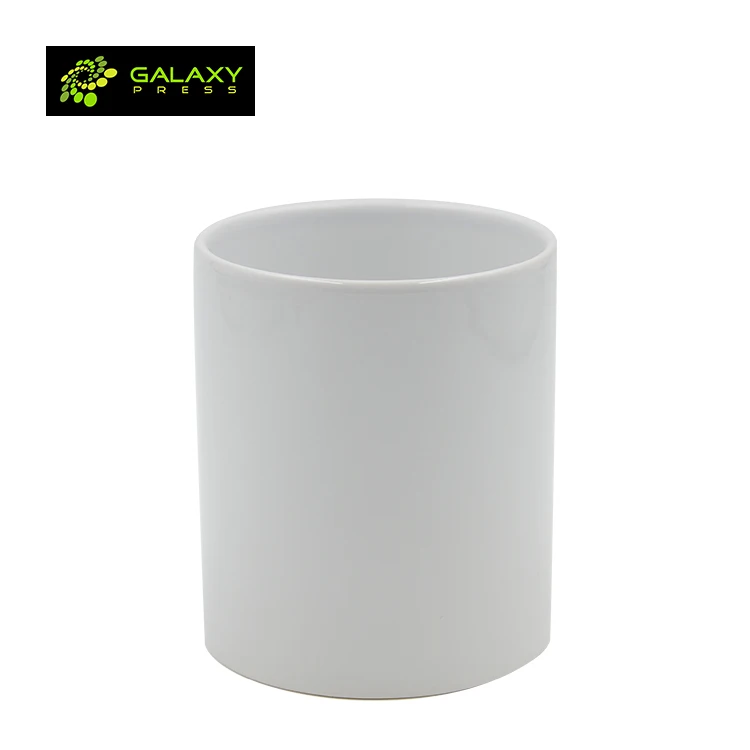 11oz Ceramic Blank Pencil Holder Sublimation Mug Without Handle Agrade