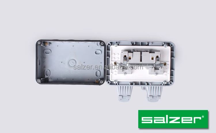 Salzer Weatherproof Double Switch Socket Ip66