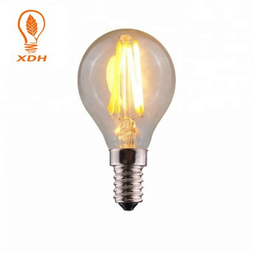 2700K E14 g45 filament led globe bulb 2w 4w