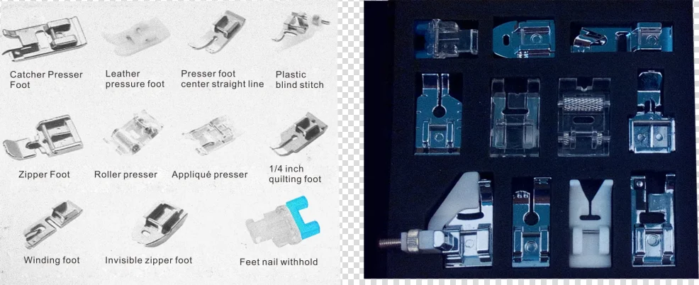 11PCS foot