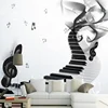 White Marble Wallpaper Abstract Fashion Musical Note Custom Murals Pulp Wallpaper Pvc 3d Wall Panel Wallpaper