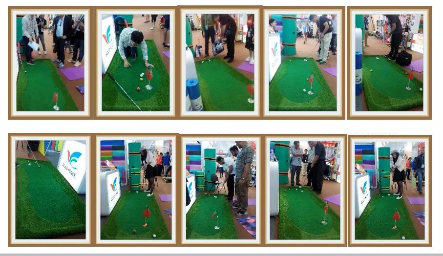 2017 Hot selling customized size Mini Golf Green golf putting green mat