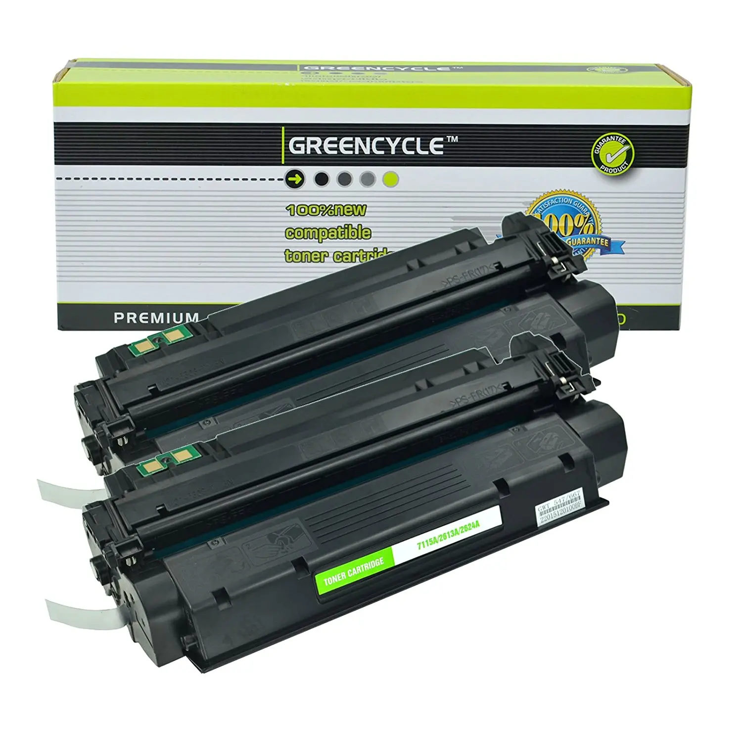 2-Pk/Pack C7115A 15A Toner Cartridge For HP LaserJet 1000 1200 3380 3330 3320mfp