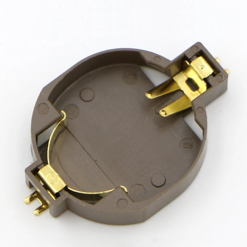 Poding Gold Plated Cr2032 Coin Cell Battery Holder Smt/smd Cr2032