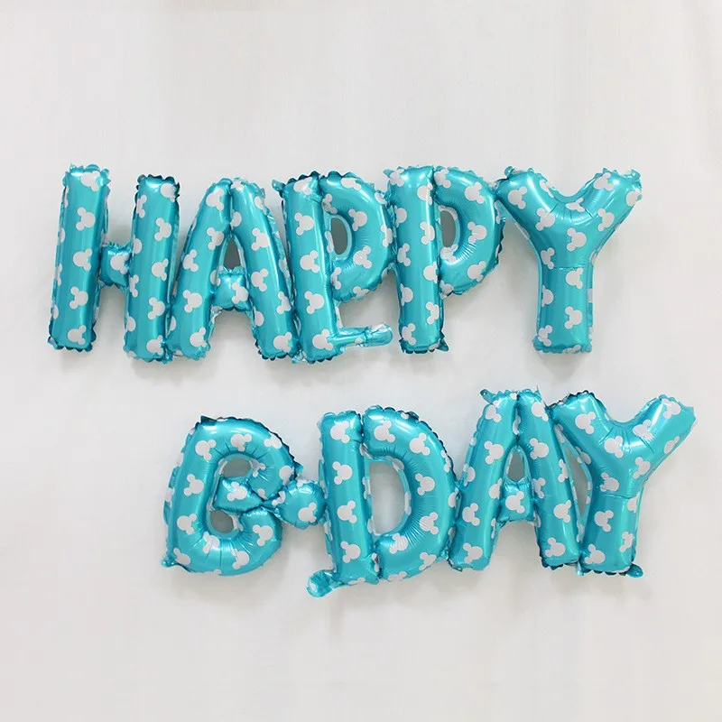 2017 New Design 16'' Connection Alphabet Happy Birthday/b.day Foil ...