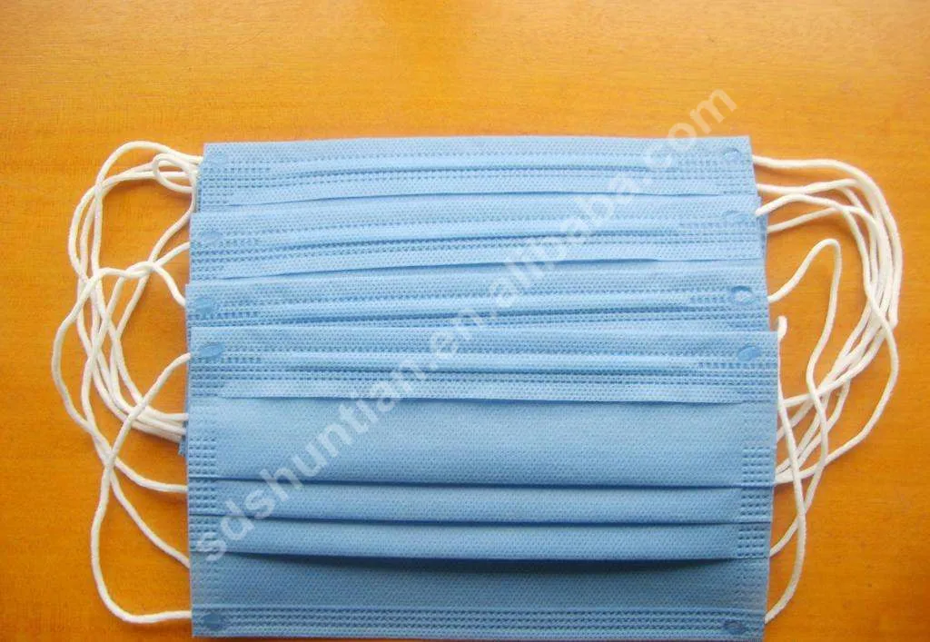 label medical disposable 3ply nonwoven surgical face mask with
