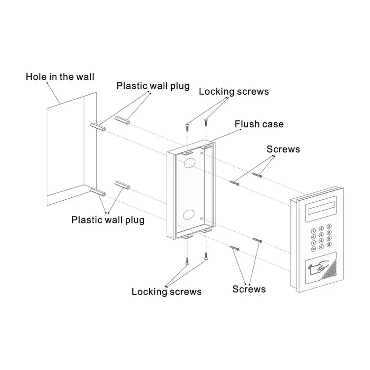 apartment audio door phone system