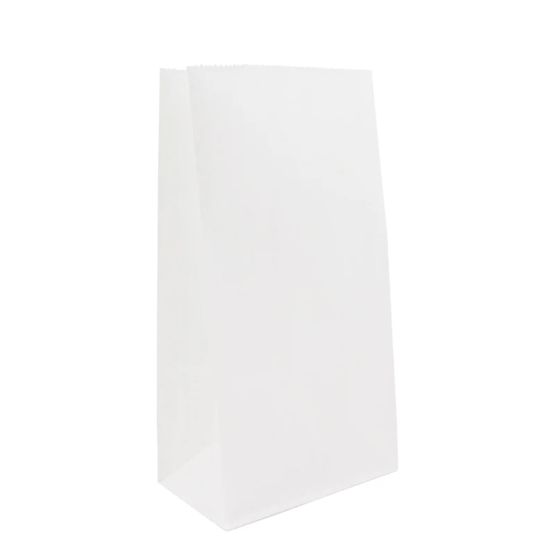 sos  brown white kraft food paper bag
