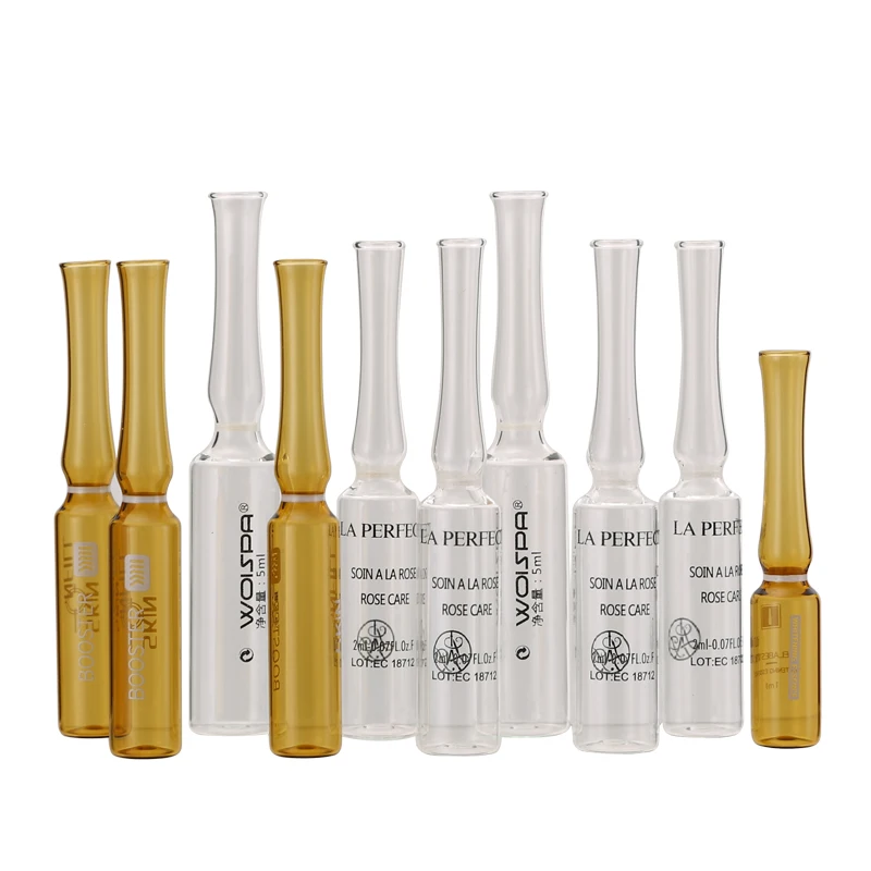 Ampoule 1ml 5ml 10ml Glass Bottle High Quality Cosmetic Ampoule With