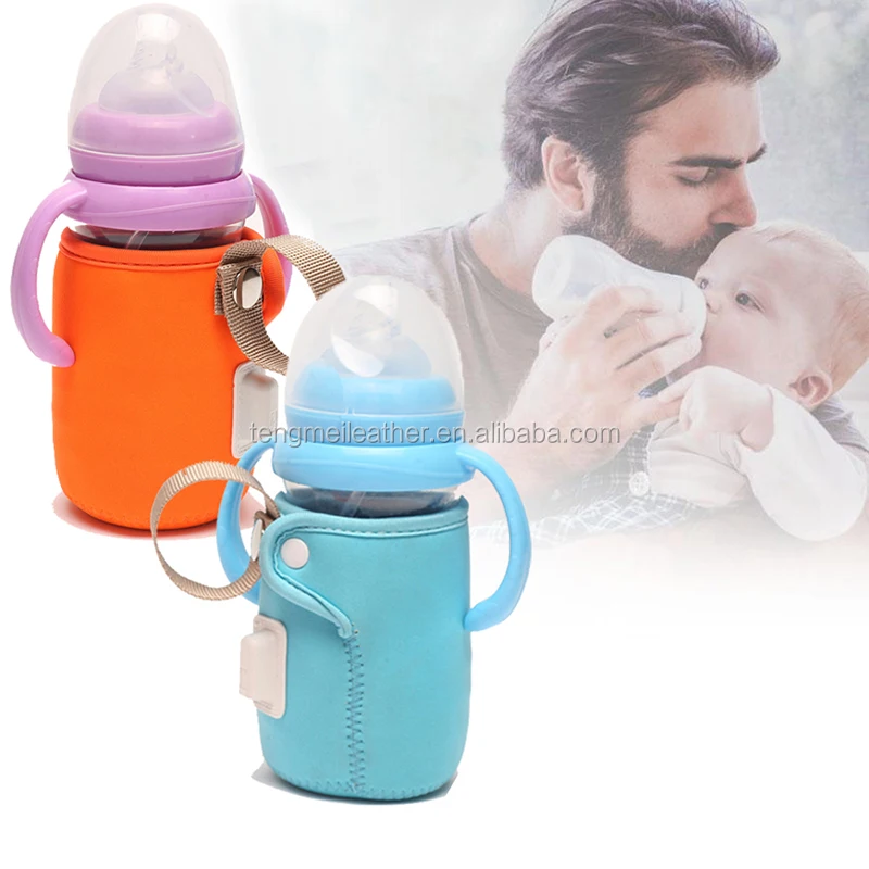 1Pc Portable USB baby milk water bottle warmer heater insulated bag covers NL 
