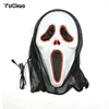 New style Flashing Halloween ghost faces Mask EL wire Glowing Flexible LED Neon light For masquerade Party Decoration+3V Driver