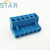 Factory OEM 6 position blue color 5.08 mm pitch female terminal block