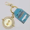 Harry custom logo Potter 360 degrees Time Turner hourglass keychain horcrux sand timer keychain