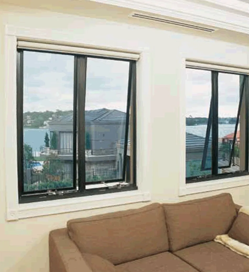 Rainproof Frosted Glass Bathroom Aluminium Awning Windows For Sale