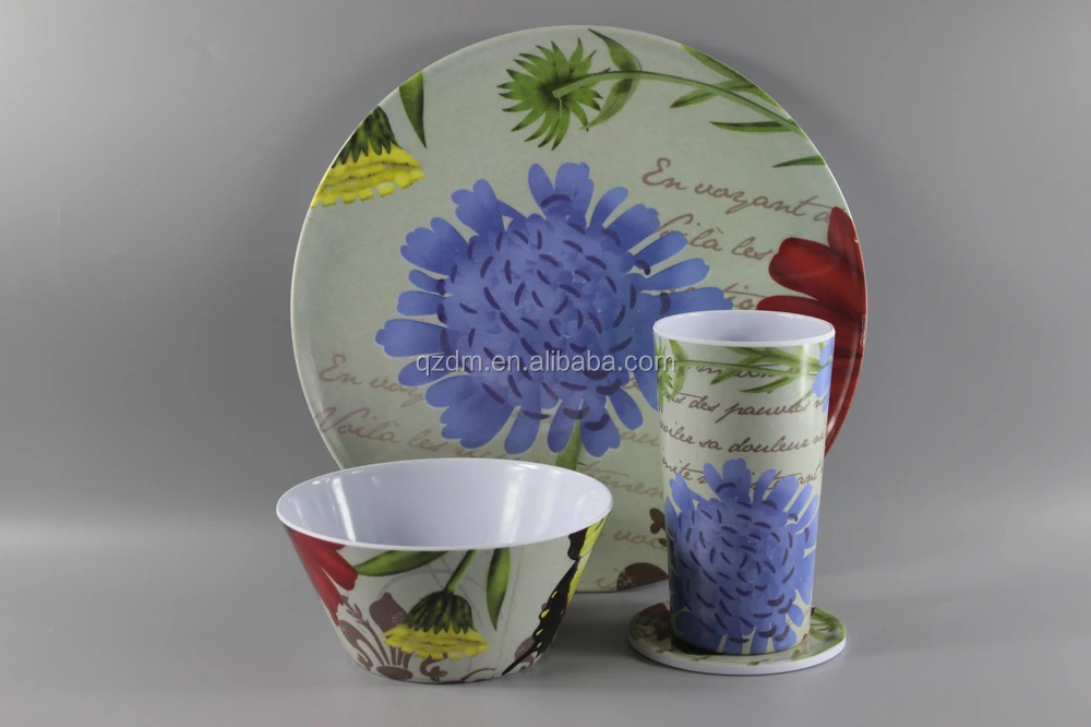 Melamine Plate/Bowl/Cup Tableware Sets For 2015