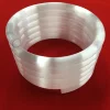 custom milky white quartz glass spring tubing