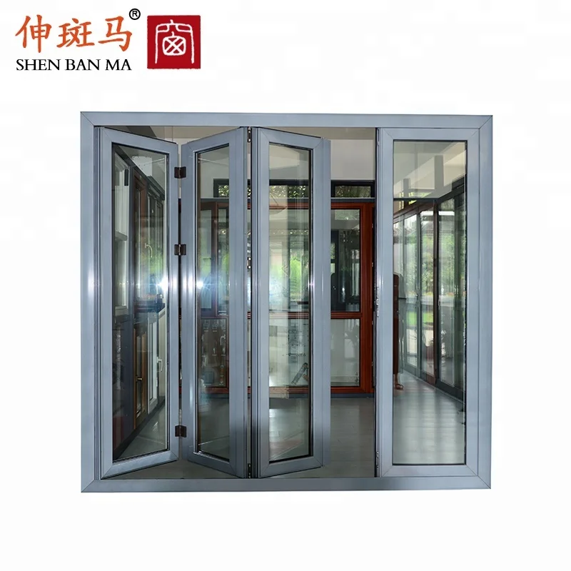 Aluminum Frame Glass Residential Entry Doors Single Leaf Double Swing Door