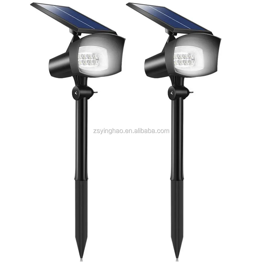 8LEDS 400 Lumens Solar Powered  spotlight adjustable