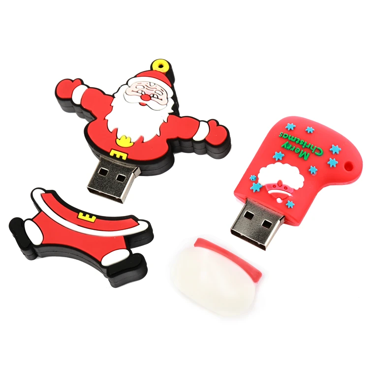 Wholesale Silicon Cartoon Character128GB 64GB 32GB 16GB 8GB 4GB USB Flash Drive Christmas Gift Who;esale - ANKUX.COM