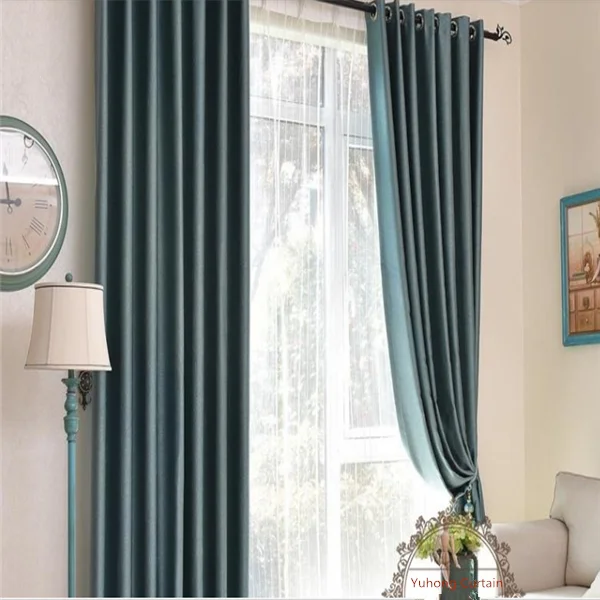 High Quality Curtains With Blue Color Fabric At Reasonable Prices - Buy ...