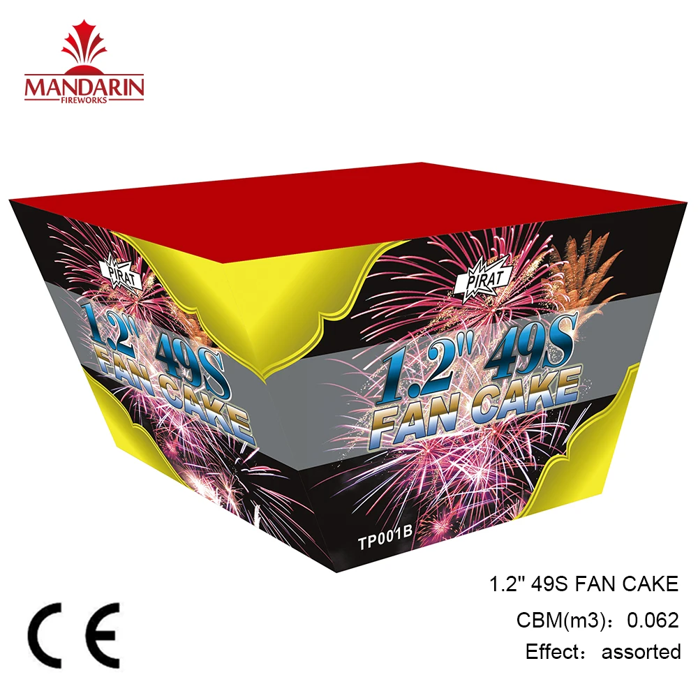 1.2'' 49S FAN CAKE Small Cake Fireworks with CE approved
