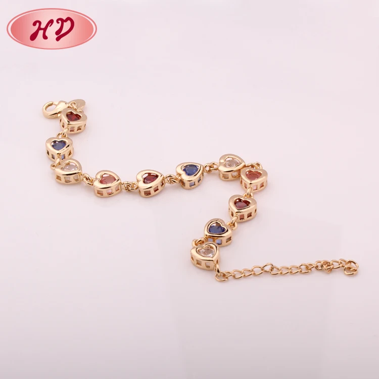 24k Gold Bangles Bracelet Women Girls France Rhinestone Bracelets Indian  African Jewelry Bride Wedding Heart Shaped Party Gifts Q0717 From Sihuai05,  $4.54 | DHgate.Com