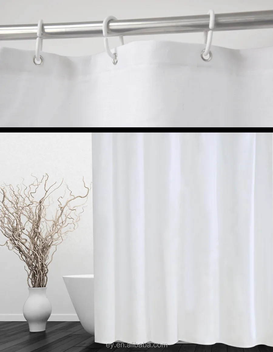 Luxury Heavy Duty 100 Cotton Water Repellent Plain White Shower