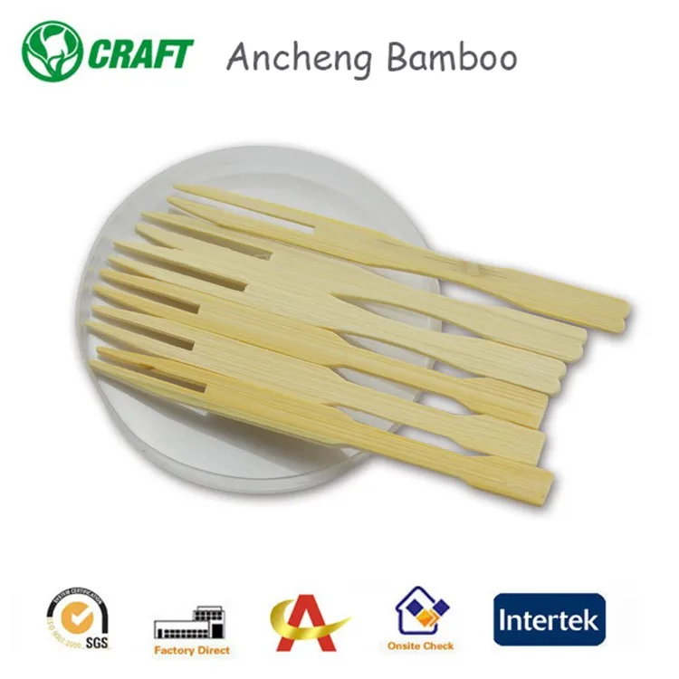 9cm Mini Disposable Bamboo Fruit Fork - Buy Mini Bamboo Fruit Fork ...