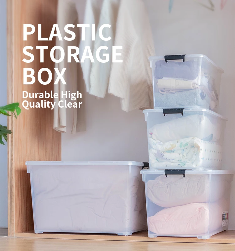 High Quality Durable 15 25 42l Clothes Clear Transparent Plastic