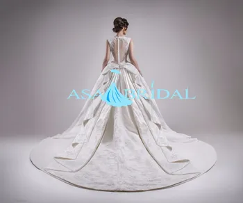 Layered Princess Satin Wedding Dress