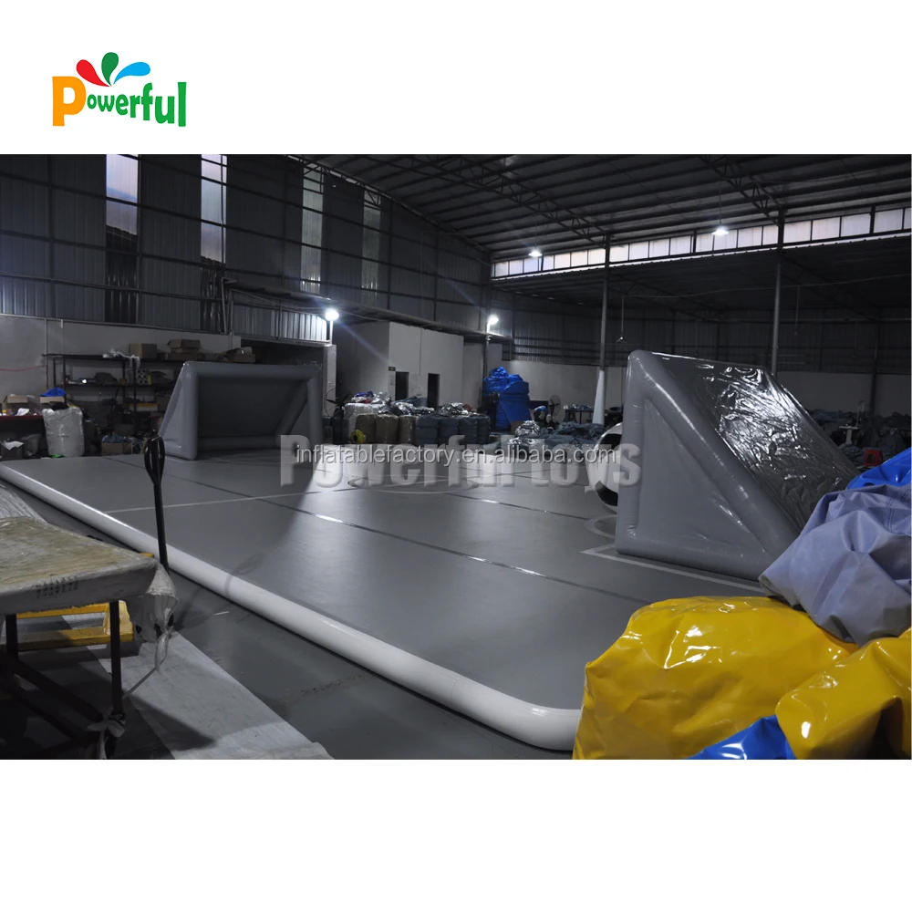 ready to ship inflatable bounce air track inflatable soccer field for trampoline park