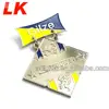 Square shape two pin connection personalised lapel pin