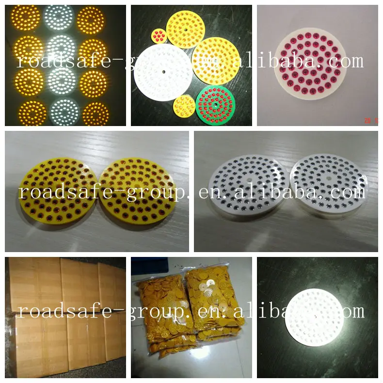 Highway Cat Eye Reflectors Road Mark Reflective Glass Beads Made of Durable Plastic