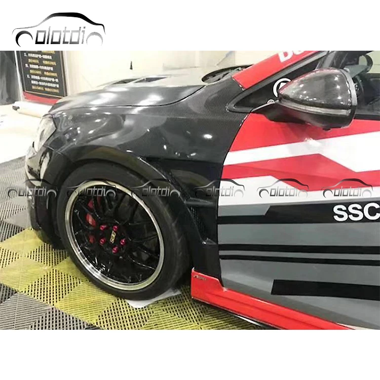 Carbon Fiber Car Front Bumper Side Fenders Flares For Volkswagen Vw